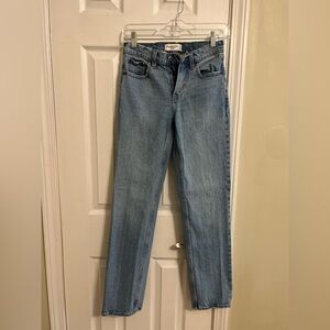 Abercrombie & Fitch Light Blue Straight-Leg Women's Jeans